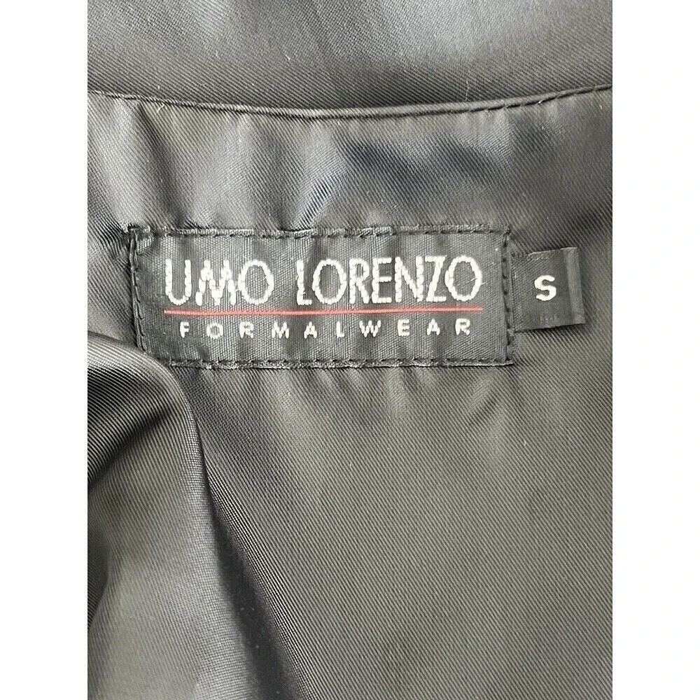 Umo Lorenzo Formal Wear Vest Silver Gray Black Size Small New without Tags